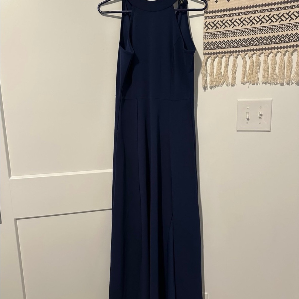 Elegant Navy Blue Maxi Dress